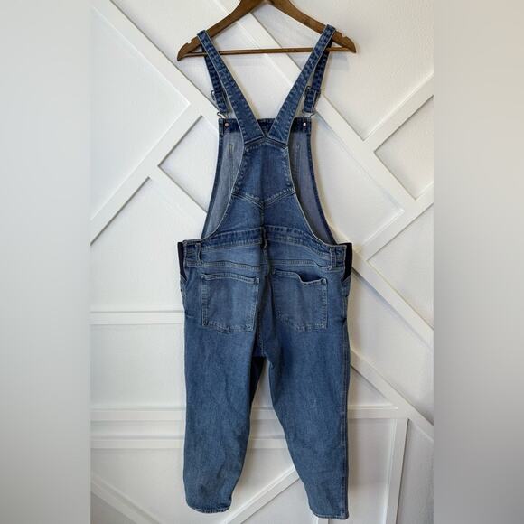 Old Navy Maternity Side-Panel OG Straight Jean Overalls Size 16 Short - Picture 6 of 10
